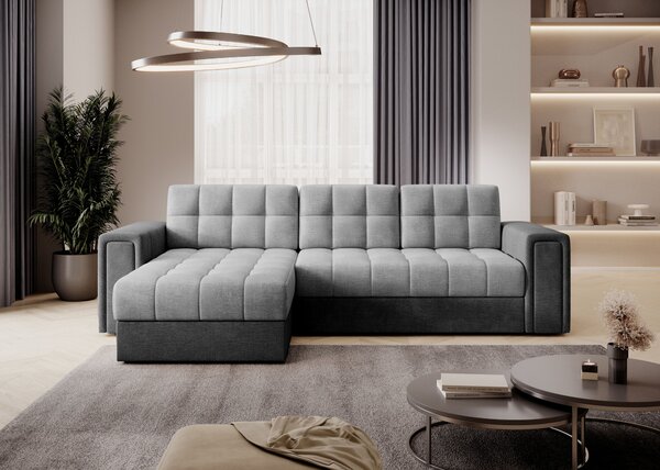 Designová sedací souprava THALASSA - světle šedá / tmavě šedá