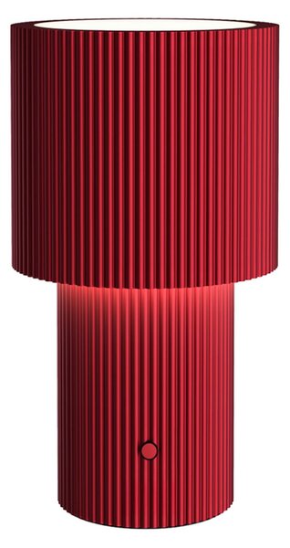 Stolní lampa Herstal, Iluma, stmívatelné, Červená, Obývací pokoj, Hliník, Moderní