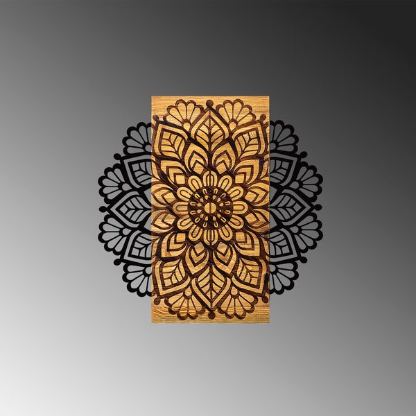 ASIR Nástěnná dekorace dřevo MANDALA 58 x 58 cm