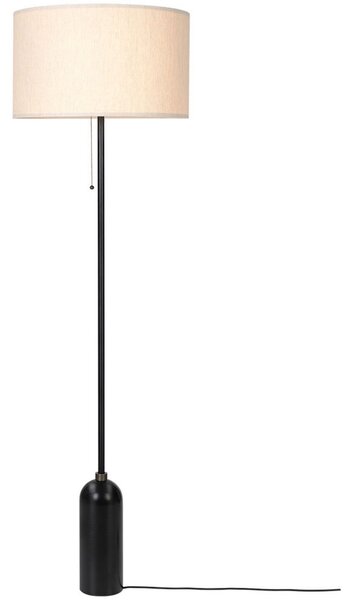 Stojací Lampa GUBI, stmívatelné, Černá, Obývací pokoj, Mramor