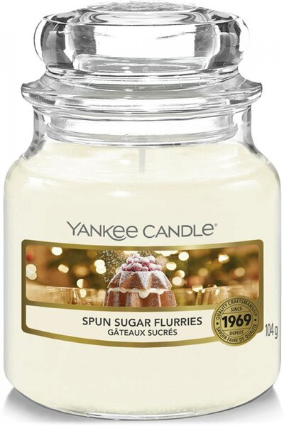Yankee Candle vonná svíčka Classic ve skle malá Spun Sugar Flurries 104 g