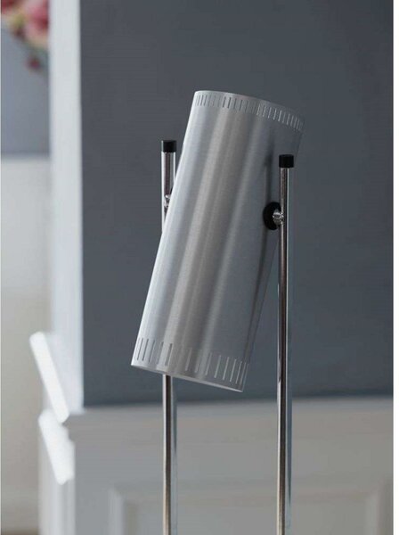 Stojací Lampa Warm Nordic, Trombone, Metalická, Obývací pokoj, Hliník, Design