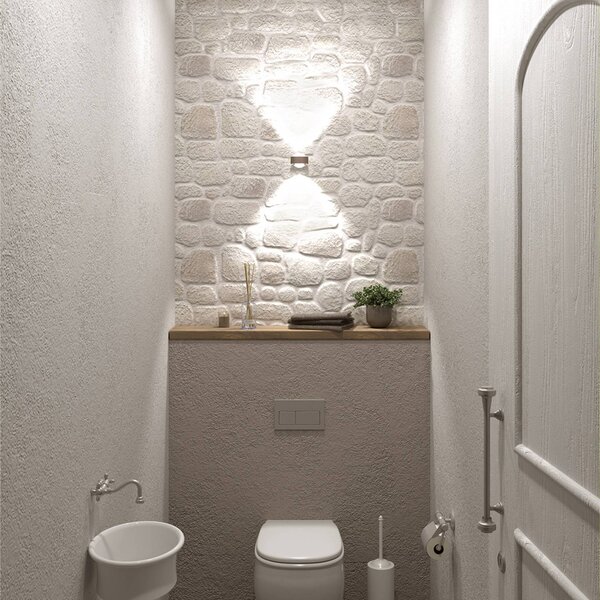 Top Light Puk Mini Wall, G9, čirá skla, matný nikl, stmívatelný, Hliník / šedá / zinek, Obývací pokoj / jídelna, kov, Design