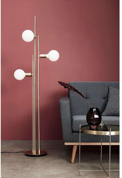 Stojací Lampa Hübsch, Bílá, Obývací pokoj, Kov