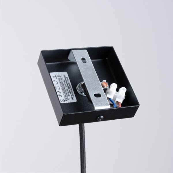 Sollux SL.1400 - Lustr na lanku PRYSM 1xG9/8W/230V černá