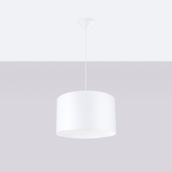 Sollux SL.1404 - Lustr na lanku NOVA 1xE27/15W/230V pr. 40 cm bílá