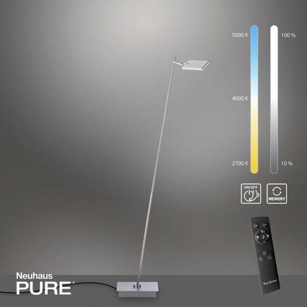 PAUL NEUHAUS PURE MIRA LED stolní lampa stmívatelná 2700-5000K hliník 356-95
