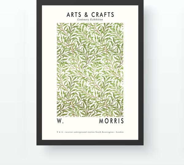 ASIR Dekorativní obraz Morris LISTY Polystyren 35x45cm
