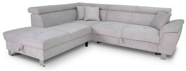 ROHOVÁ SEDAČKA, textil, světle šedá Xora - Sedací soupravy