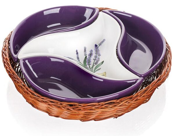 Keramická servírovací miska 4dílná LAVENDER, BANQUET