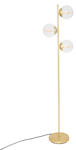 Stojací lampa COL, zlatá koule, výš. 162 cm