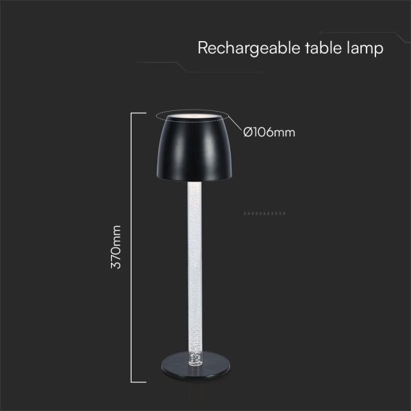 LED Stmívatelná nabíjecí stolní lampa LED/3W/5V 3000K bílá