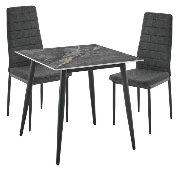 JÍDELNÍ STŮL, šedá, 75/75/75 cm Ti'me