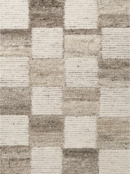 Krémový ručně tkaný vlněný koberec 120x180 cm Boho 1.0 Quadra – Vikosa