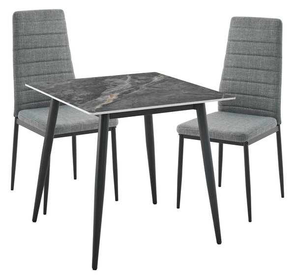 JÍDELNÍ STŮL, šedá, 75/75/75 cm Ti'me