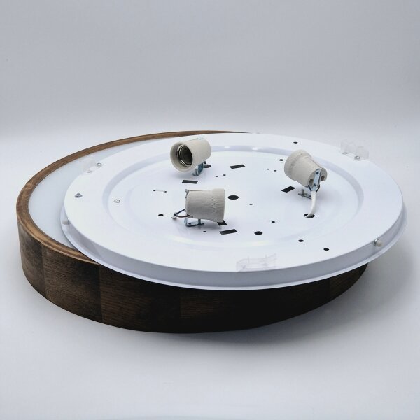 Brilagi - LED Stropní svítidlo CARVALHO 3xE27/60W/230V dub ořech pr. 47 cm
