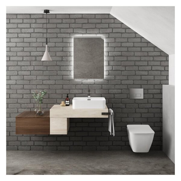 Ideal Standard Mirror & Light - Zrcadlo s ambientním podsvícením 500x700 mm, T3259BH