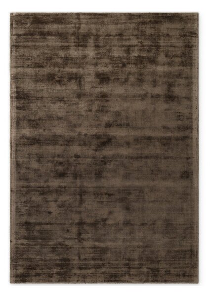 Hnědý ručně tkaný koberec z viskózy 80x150 cm Noemi – Vikosa