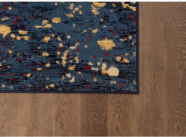 Tmavě modrý koberec 50x70 cm Tonio – FD