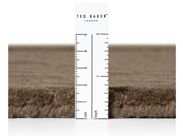 Hnědý vlněný kulatý koberec ø 160 cm Kensington Victoria – Ted Baker