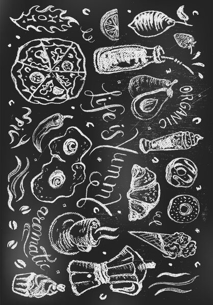 Černý pratelný koberec 50x80 cm Life Is Yummy – Vitaus