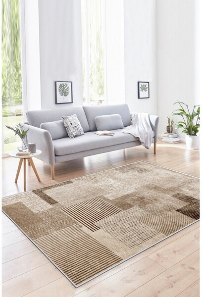 Béžový pratelný koberec 50x80 cm Cubo – Vitaus