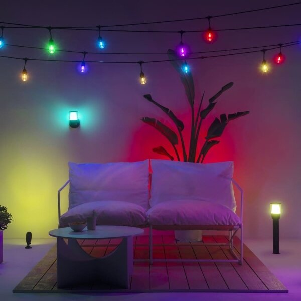 WiZ - LED RGBW Stmívatelná venkovní lampa ELPAS LED/4,8W/12/230V IP65 Wi-Fi