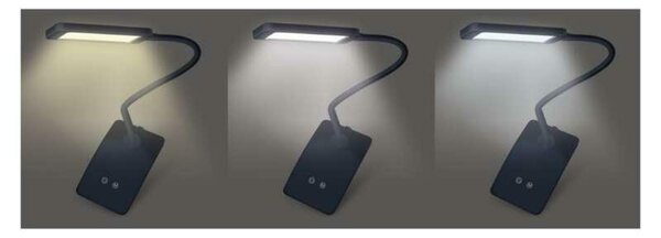 EMOS LED stolní lampa Eddy, černá 1538150200