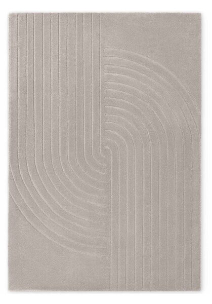 Světle šedý ručně tkaný vlněný koberec 120x180 cm Arcura – Vikosa