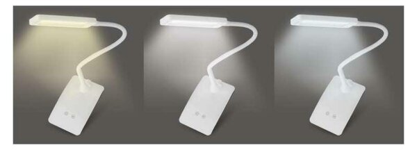 EMOS LED stolní lampa Eddy, bílá 1538150201