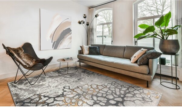 Šedý/taupe koberec 133x180 cm Folgen – FD