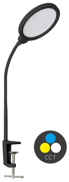 Ecolite LED stmívatelná stolní lampa 10W 500lm CCT černá LU13A-CR