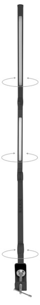 Ecolite LED stmívatelná stolní lampa 8W+11W 700lm CCT černá LU19WT-CR
