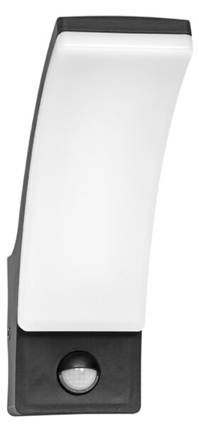 Ecolite SMD venkovní nástěnné svítidlo PIR 12W 1000lm 4000K IP44 černá ZLM7002/PIR-CR