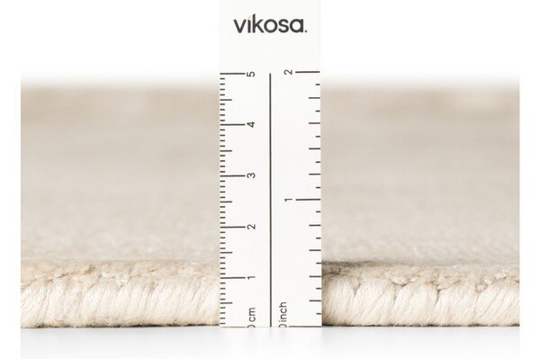 Slonovinový ručně tkaný koberec z viskózy 80x150 cm Noemi – Vikosa
