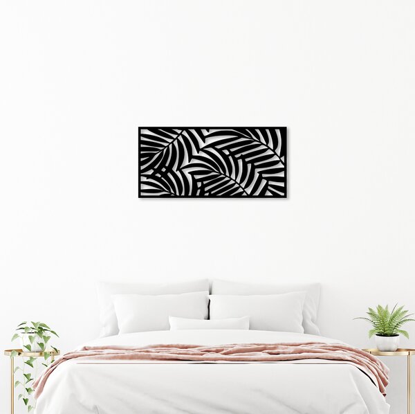 ASIR Nástěnná dekorace kov LISTY 100 x 48 cm