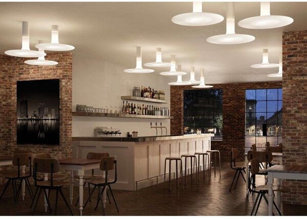 Stropní Lampa kdln, Bílá, Kov