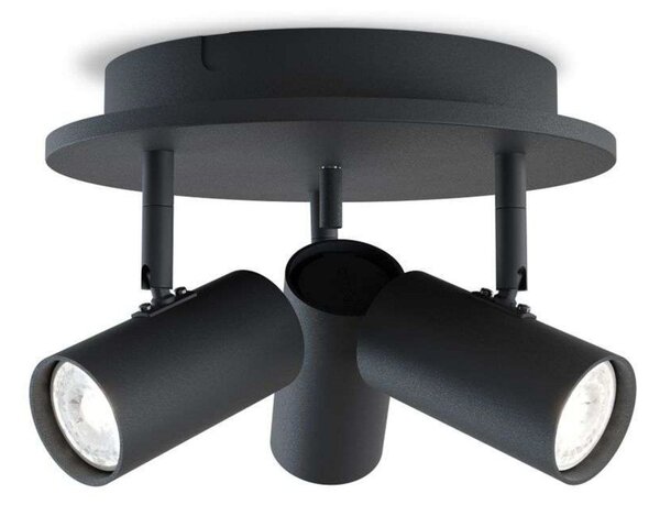 Stropní Lampa Belid, stmívatelné, Černá, Obývací pokoj, Kov