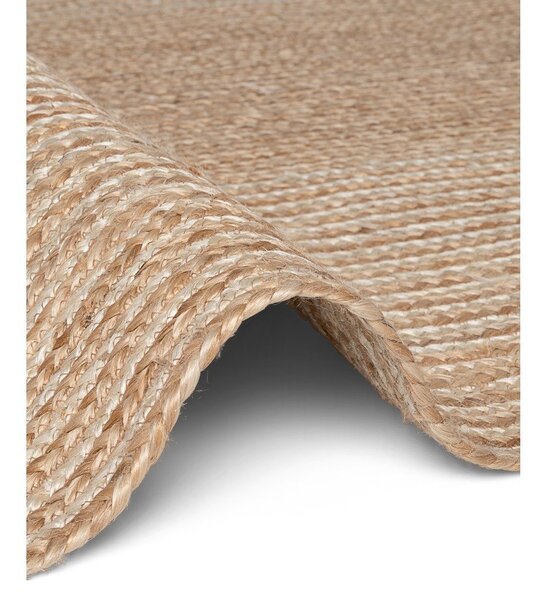 Oboustranný/ručně tkaný jutový běhoun v přírodní barvě/ve světle přírodní barvě 80x200 cm Juno – Hanse Home