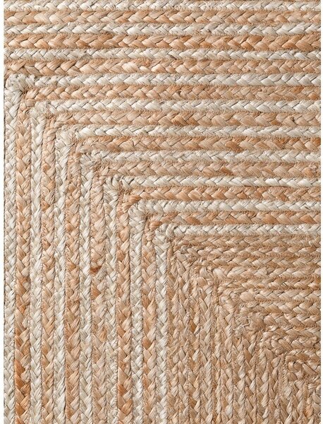 Oboustranný/ručně tkaný jutový běhoun v přírodní barvě/ve světle přírodní barvě 80x200 cm Juno – Hanse Home