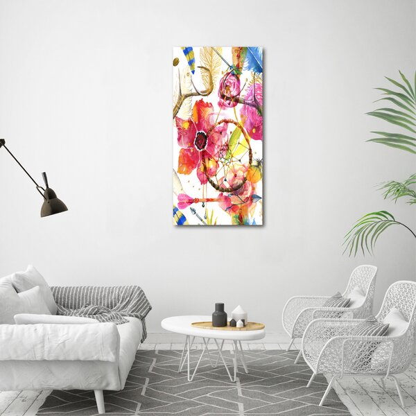 Vertikální Foto obraz na plátně Květy styl boho ocv-100178932