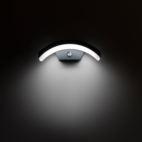 Brilagi - LED Venkovní nástěnné svítidlo se senzorem ARCELO LED/8W/230V IP54