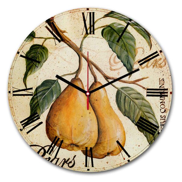 ASIR Nástěnné hodiny MDF HRUŠKY 30 x 30 cm