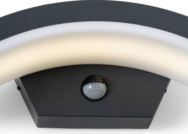 Brilagi - LED Venkovní nástěnné svítidlo se senzorem ARCELO LED/8W/230V IP54