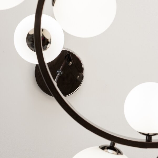 Brilagi - LED Lustr na lanku MILLA 15xG9/3W/230V černý chrom/bílá