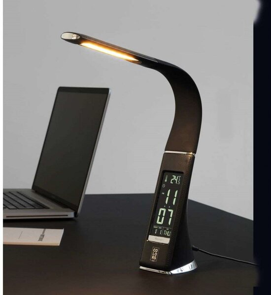 Stolní lampa Halo Design, stmívatelné, Černá, Obývací pokoj, Kov