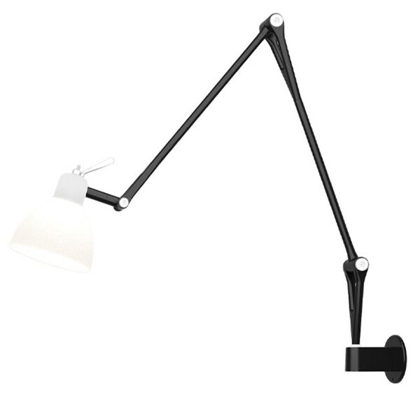 Luxy W2 Nástěnné Svítidlo Black/Gloss White