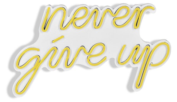 ASIR Dekorativní LED osvětlení NEVER GIVE UP oranžová