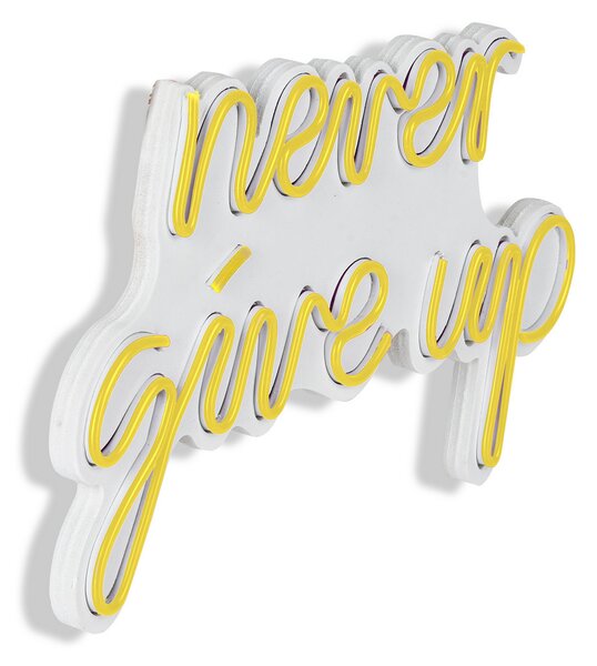 ASIR Dekorativní LED osvětlení NEVER GIVE UP oranžová