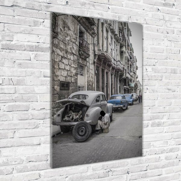 Vertikální Moderní skleněný obraz z fotografie Havana osv-101247780